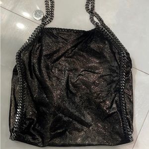 STELLA MCCARTNEY FALABELLA CHAIN BLACK BAG